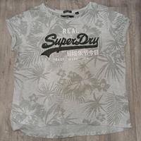 SuperDry T-Shirt mit Blumenprint "boyfriendfit" (M) grau Bayern - Schweinfurt Vorschau