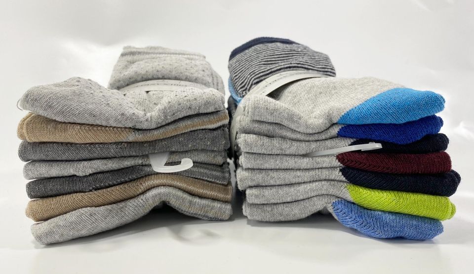 350 Paare Oeko-Tex Socken für Jungen u. Mädchen, versch. Größen, Großhandel Restposten Paletten in Tanna