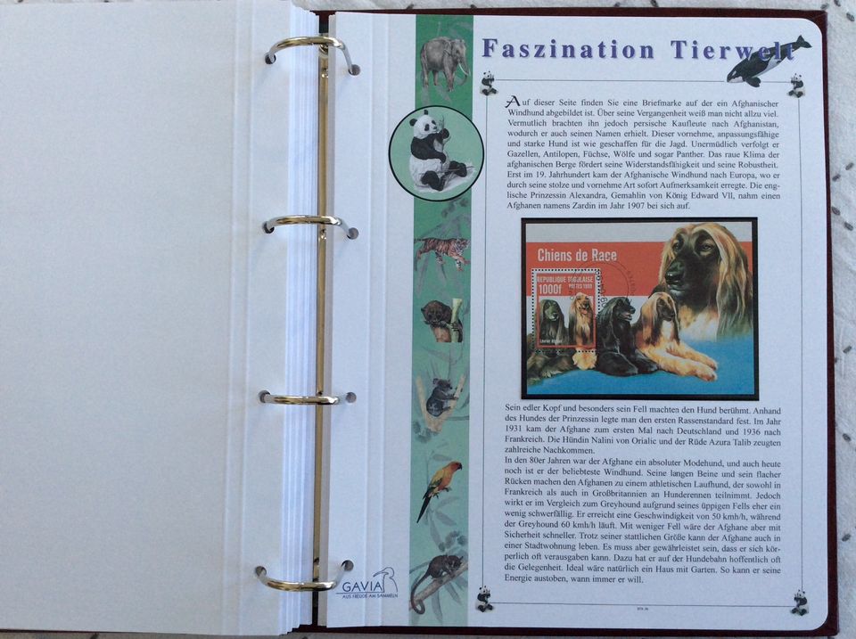 Briefmarken — Vordruckalbum - „Faszination Tierwelt“ in Mühlhausen