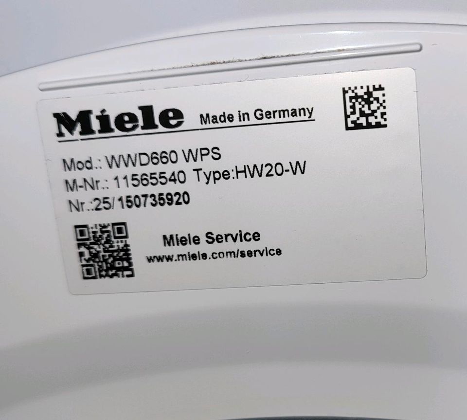 Miele W1 twindos Waschmaschine 9kg in Lichtenwald