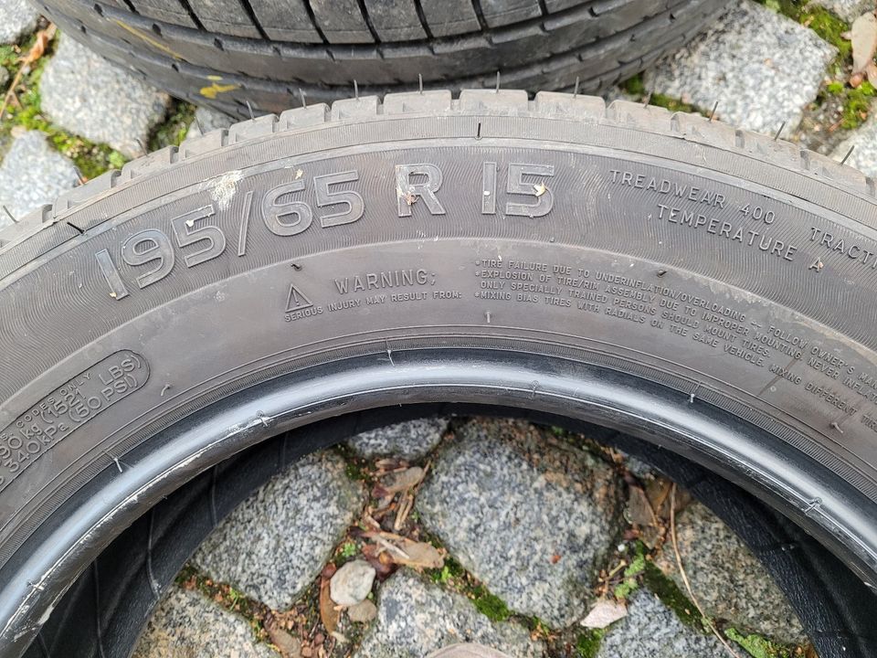 4 gebrauchte Sommerreifen 195/65 R15 91T in Leisnig