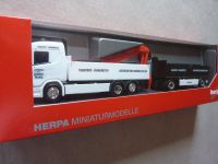 Herpa MELMER (A) Scania CR Baustoff-Hzg. mit Ladekran 315999 Schleswig-Holstein - Bornhöved Vorschau