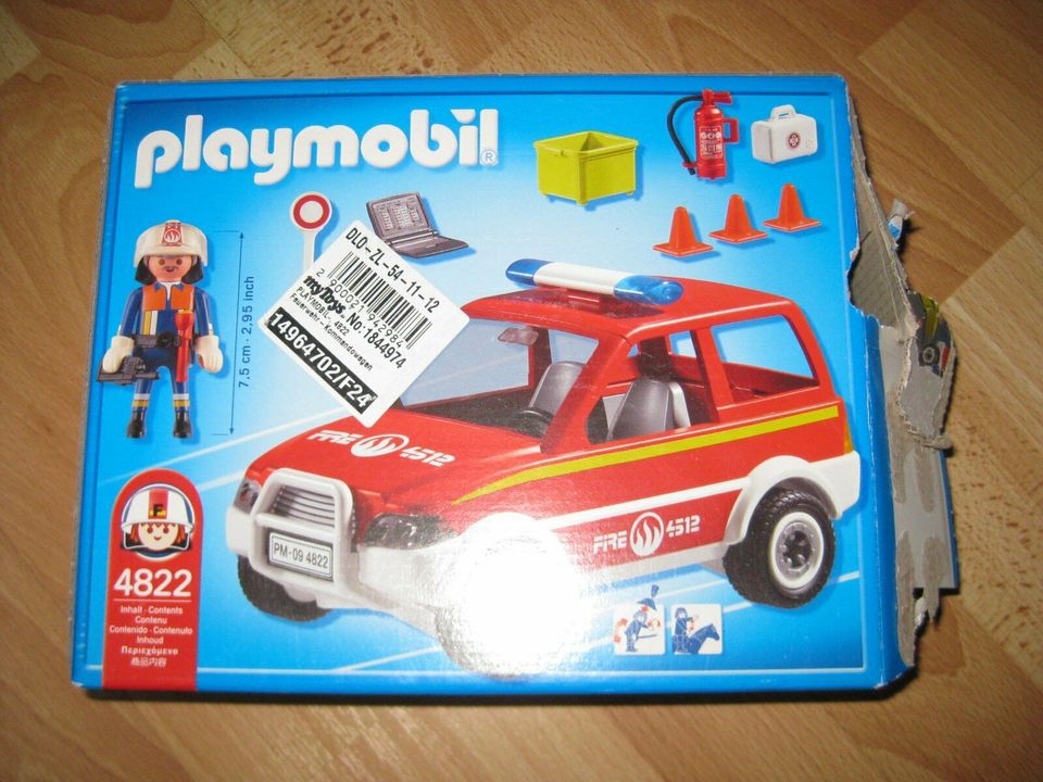Playmobil 4822 Feuerwehr Auto Kommandowagen in Wahnwegen