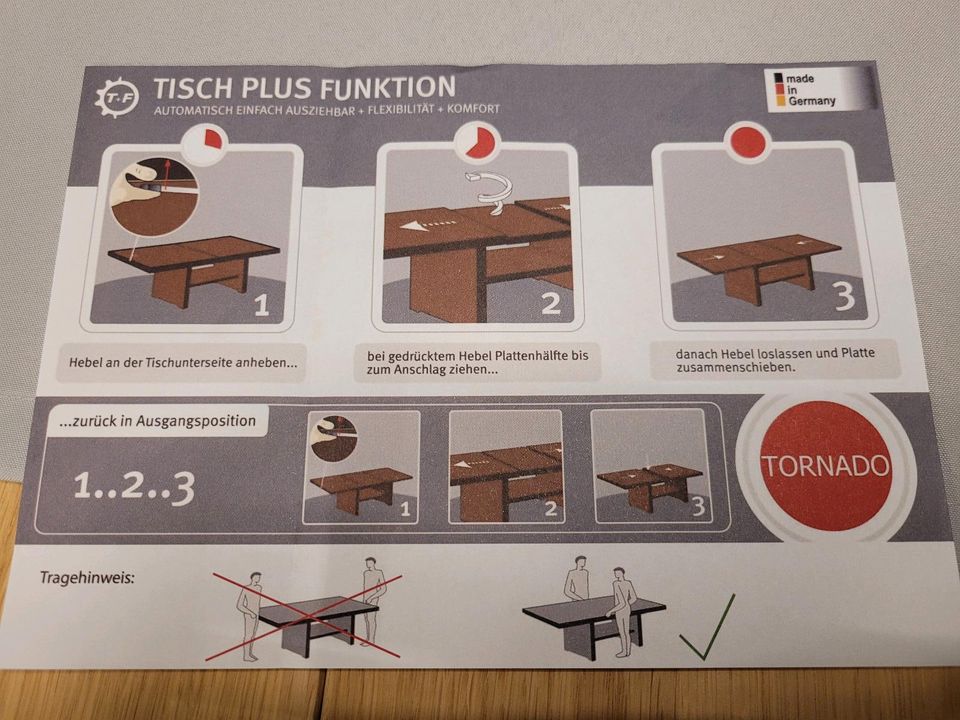 VIERHAUS Couchtisch - Wildeiche furniert und schwarzes Glas in Lambsheim