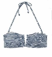 NEU H&M Bandeau Bikini TOP NUR BH blau weiß ZEBRA Muster 36 38 Thüringen - Schleusingen Vorschau