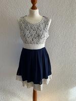 Kleid 36- 38 blau beige Spitze Shiffon zum binden leicht Cocktail Bayern - Simbach Vorschau