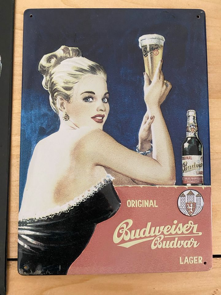 Blechschilder Budweiser Coca Cola Retro Vintage in Erfurt