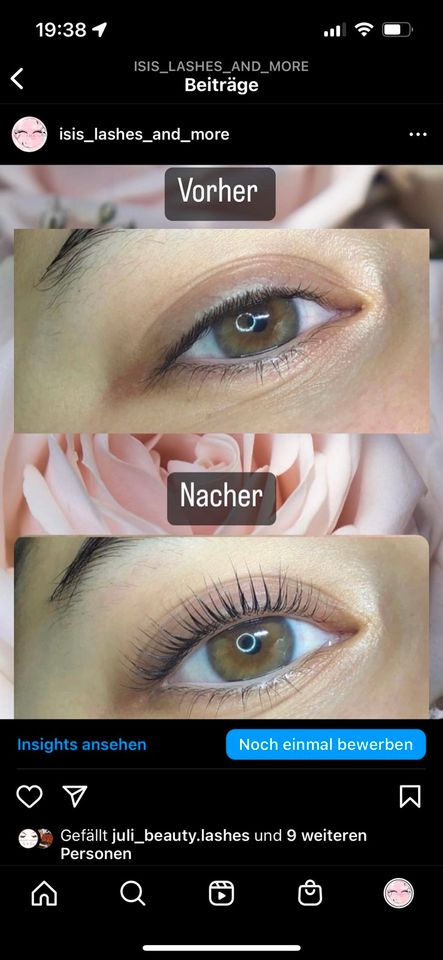 Wimpernlifting + Augenbrauen in Steinhagen