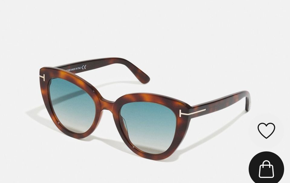 Tom Ford Damen Sonnenbrille, Cat Eye, braun, neuwertig in Bielefeld