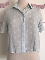 ⭐️ Bluse Damen Hellblau Gr. 36 Punkte gepunktet Dots Kreis Ostholstein - Bad Schwartau Vorschau