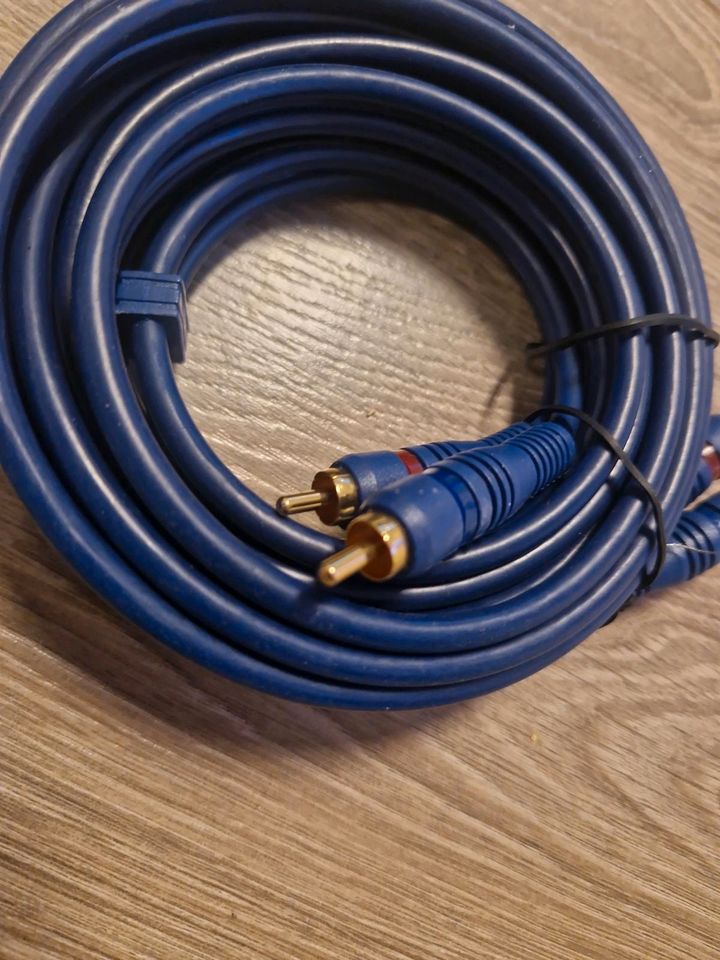 Subwoofer Kabel Cinch-Verbindungskabel Weiß 3 Meter in Waldmohr