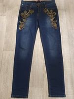 Jeans dunkelblau mit Glitzer / Jeanshose Gr. 40/42 wie NEU! Duisburg - Meiderich/Beeck Vorschau