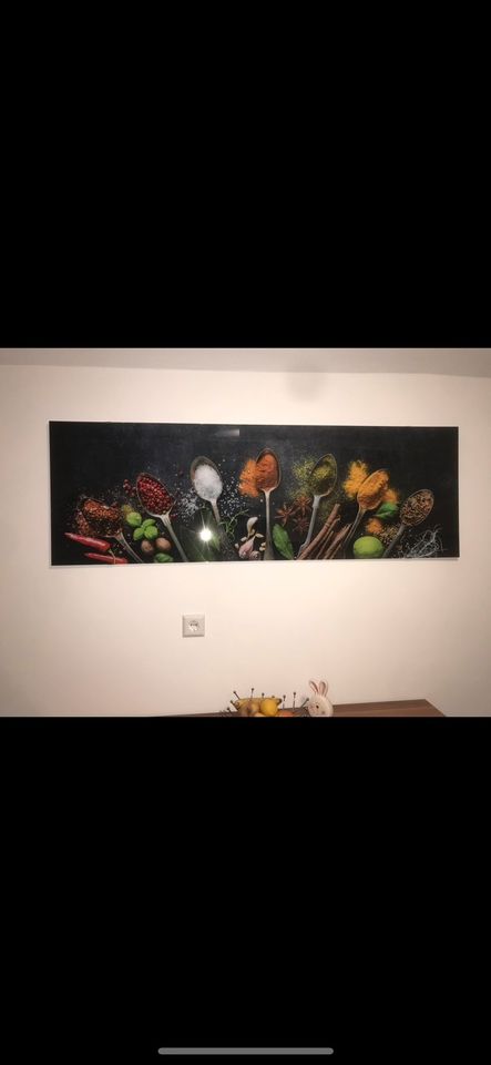 Küchenbild  Gewürze 50x150cm Glasbild Acryl in Ronnenberg