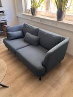 Sofa-Couch Set 2-tlg. 2-Sitzer + 1-Sitzer, neuwertig, blau-grau Hessen - Messel Vorschau