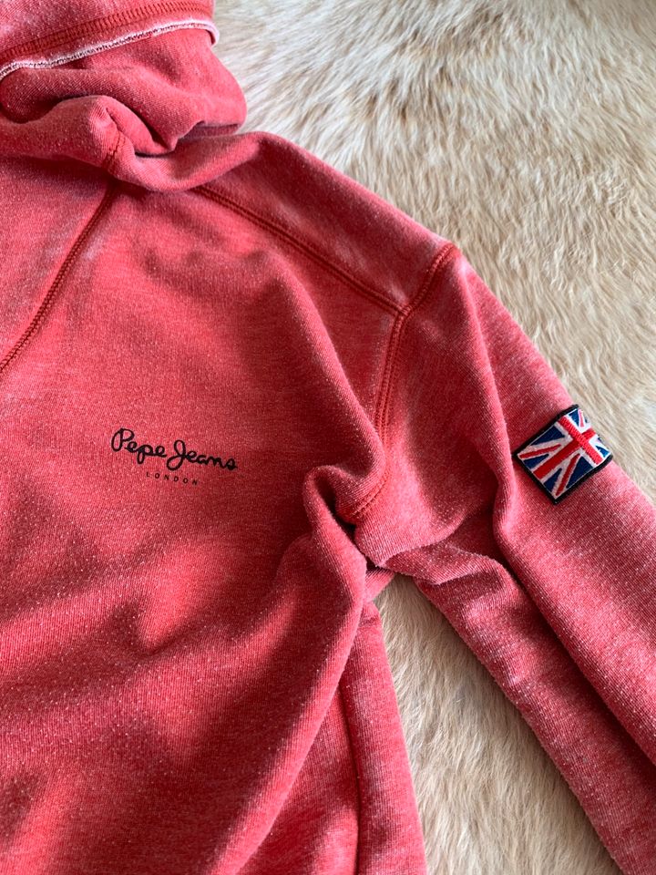 PEPE London, coole Hoodie Sweatshirt Jacke, oversize, 34-40 in Düsseldorf