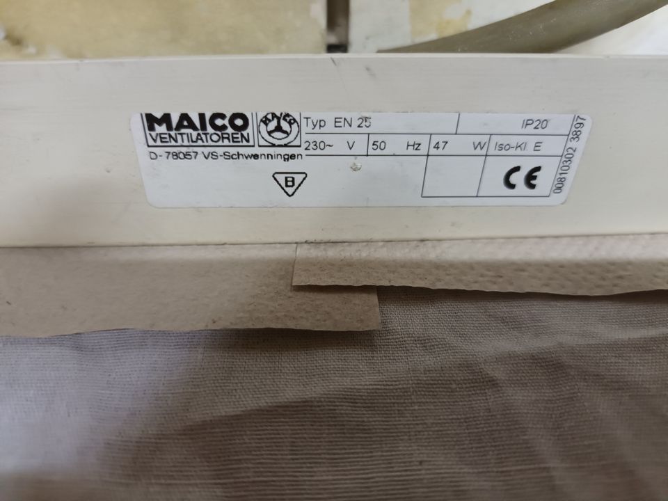 Maico EN 25 Axial-Wandeinbauventilator DN 250 zur Entlüftung in Schmelz
