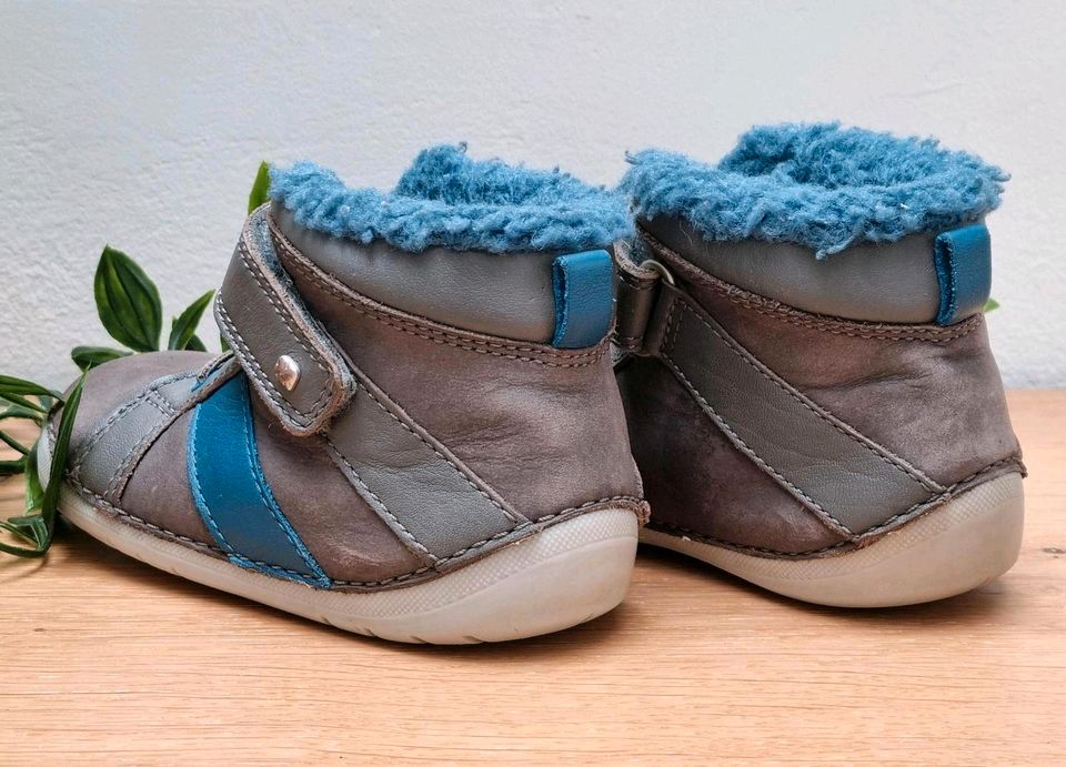 Elefanten Gr. 21 Lauflernschuhe Leder braun blau gefüttert in Erbach