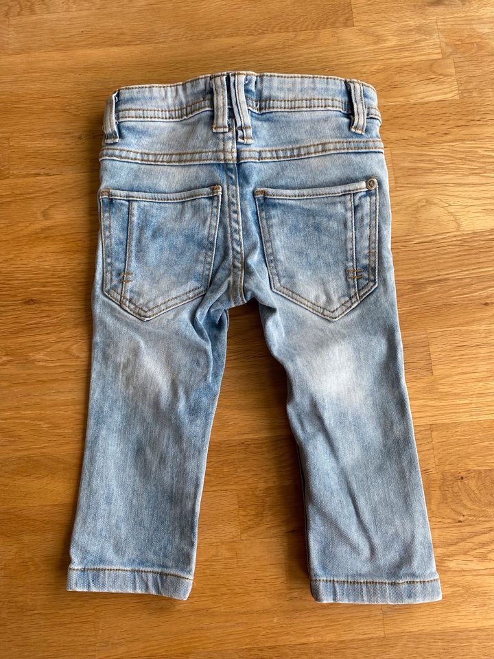 Jeans - blau/schwarz - Pocopiano - Gr.80 in Wentorf