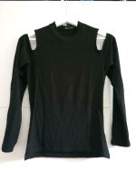 Schwarzes Langarmshirt mit Schultercutouts Leipzig - Eutritzsch Vorschau