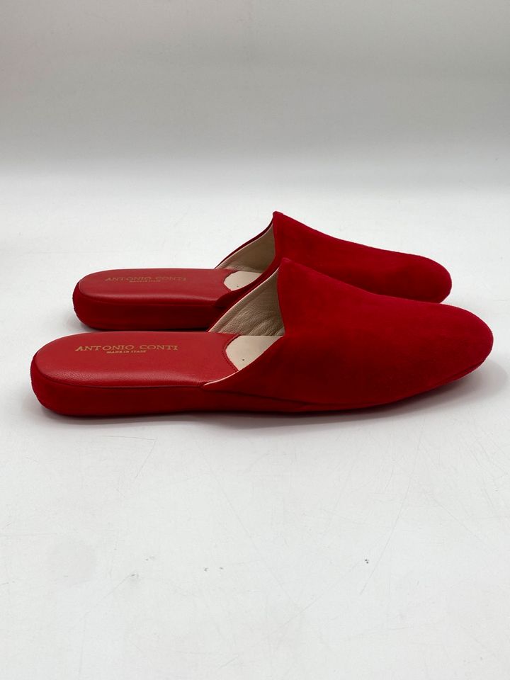 * 1v2 ANTONIO CONTI SLIPPER 39 SCHUHE HAUSSCHUHE VELOURS LEDER in Berlin