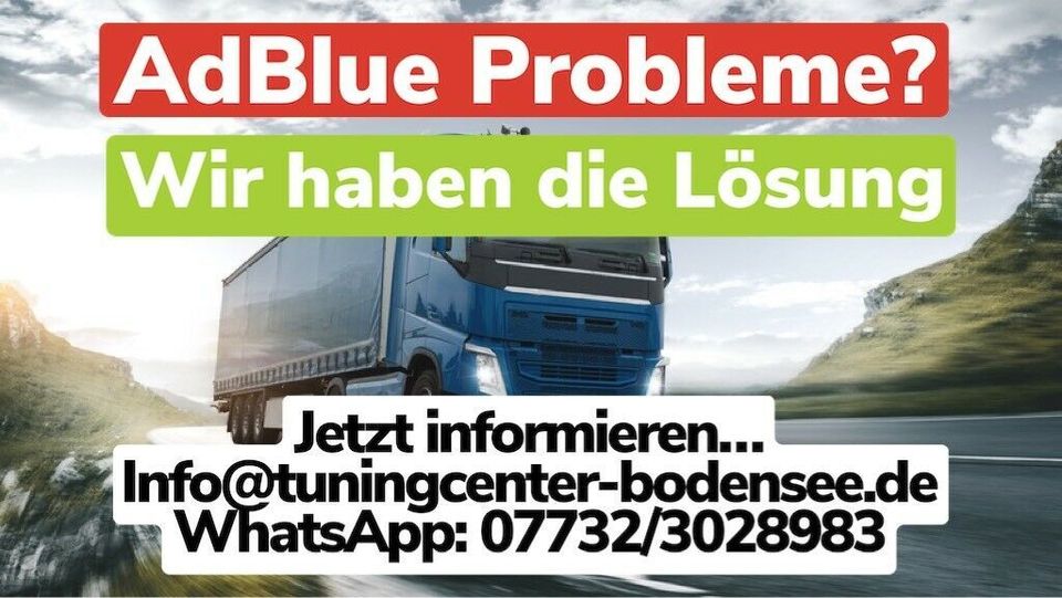 AdBlue Fehlermeldung AdBlue Störung DEF SCR LKW AdBlue Lösung in Radolfzell am Bodensee