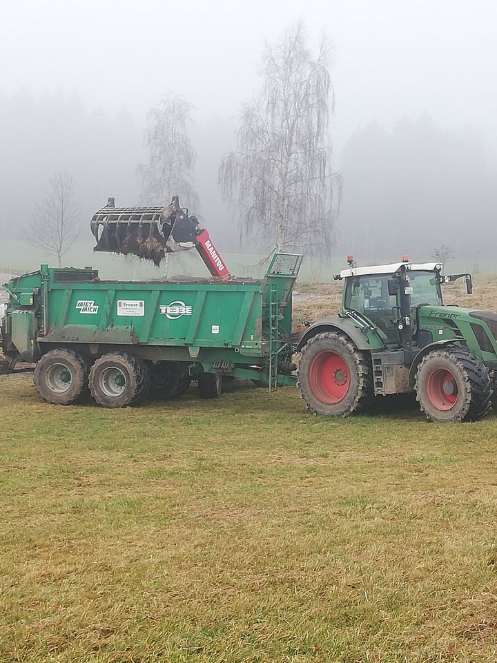 Tebbe Miststreuer zum vermieten. Streuer Verleih Mist Substrat in Leutkirch im Allgäu