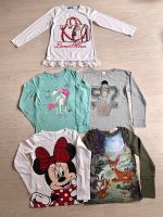 Top! 5 LangarmShirts Einhorn Glitzer Minnie Tiere H&M C&A 122/128 Rheinland-Pfalz - Hördt Vorschau