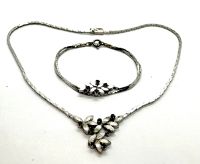 Schmuckset Collier und Armband 835 Silber Safire Nordrhein-Westfalen - Moers Vorschau