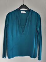 Hallhuber Damen Shirt Langarm petrol Größe S Blusenshirt Bayern - Übersee Vorschau