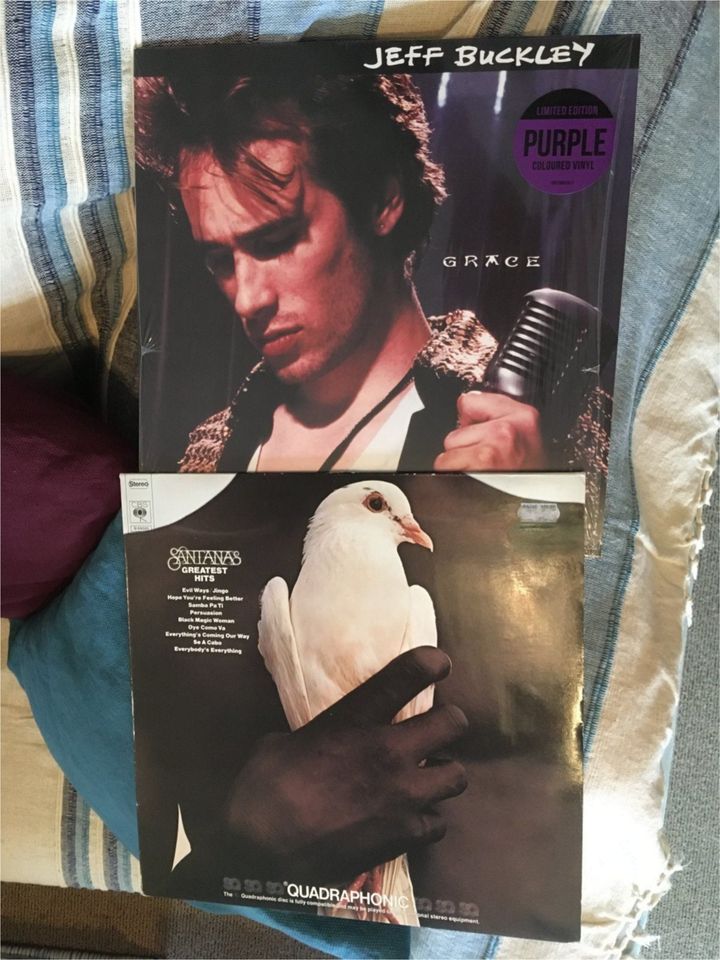 2 Schallplatten Jeff Buckley - Grace LP & Santana - Greatest Hits in Fürstenfeldbruck