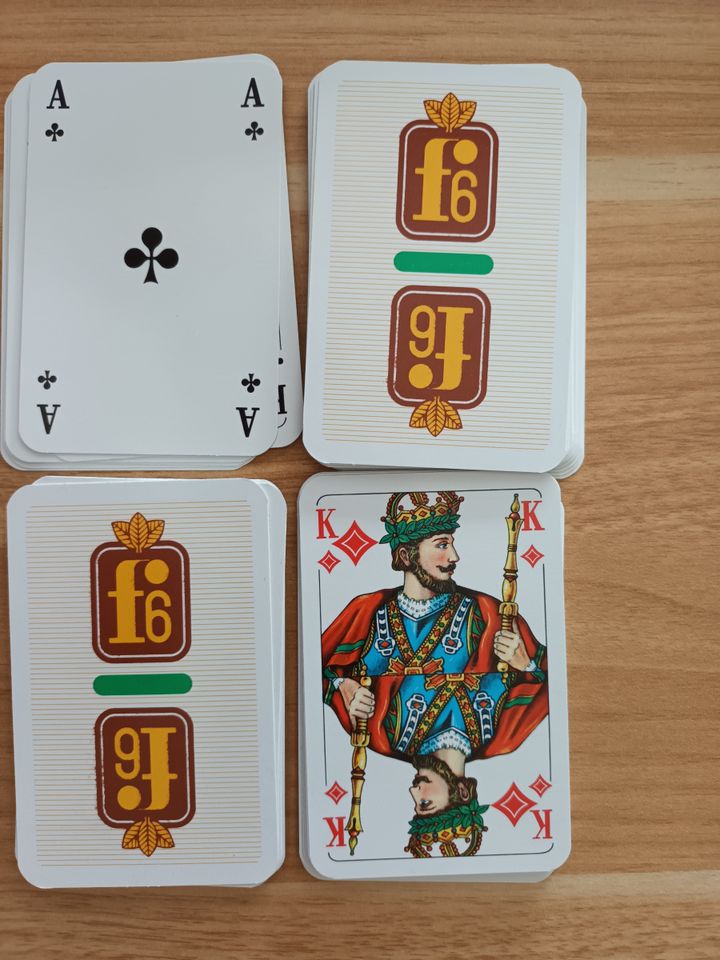 Kartenspiel Spielkarten Doppelkopf 48 Blatt Rückseite f6 in Nassau
