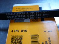 Keilrippenriemen 4 PK 815 Contitech Keilriemen Conti NEU !!! Hessen - Ebsdorfergrund Vorschau