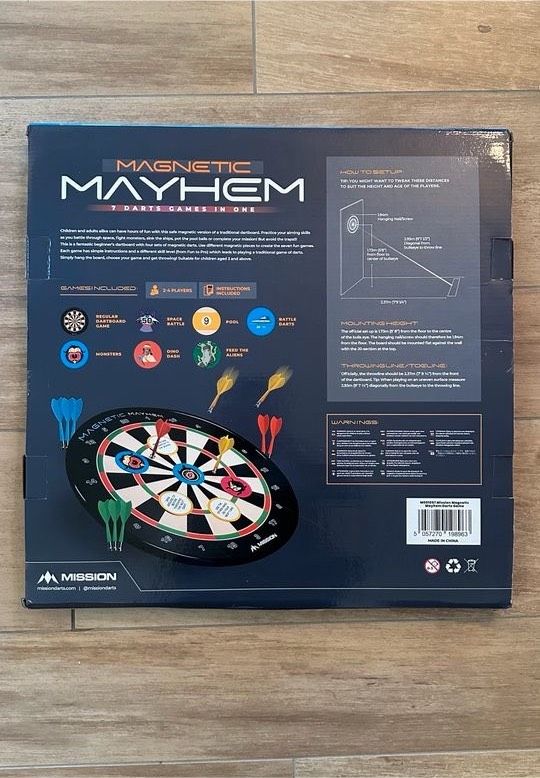 Magnet Dartboard Mission Mayhem für Kinder in Gievenbeck