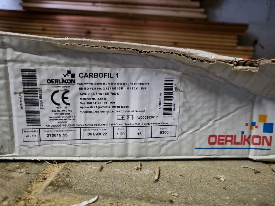 Oerlikon Carbofil 1 C1  GMAW wire electrode, schweißen, in Möckern