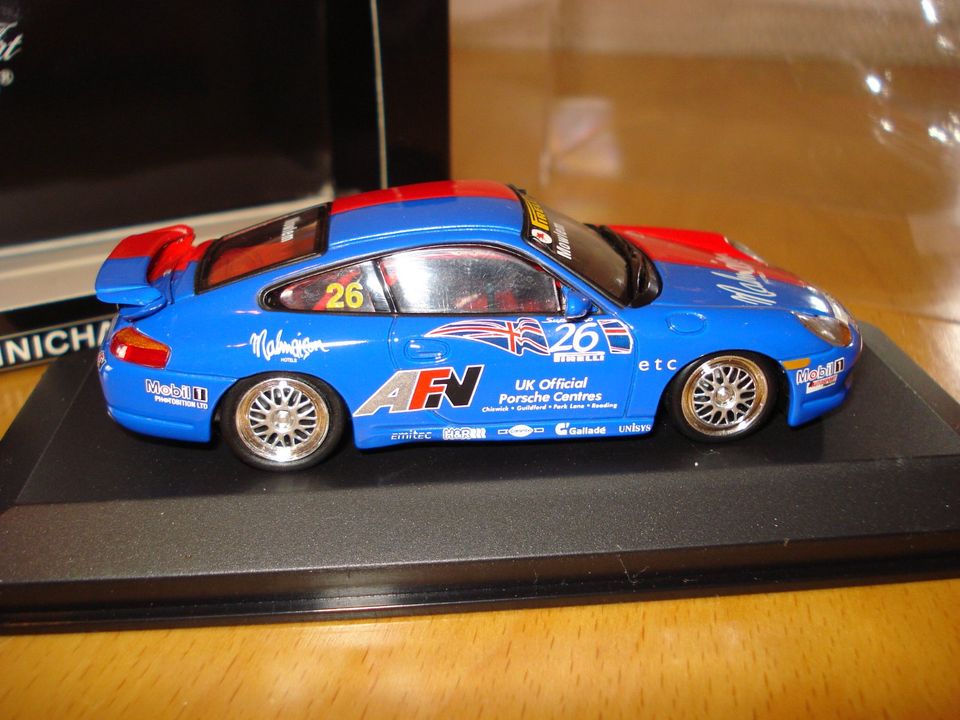 Minichamps Porsche 911 (996) GT3  Supercup 1998 “Oberbayern“ in Rüsselsheim