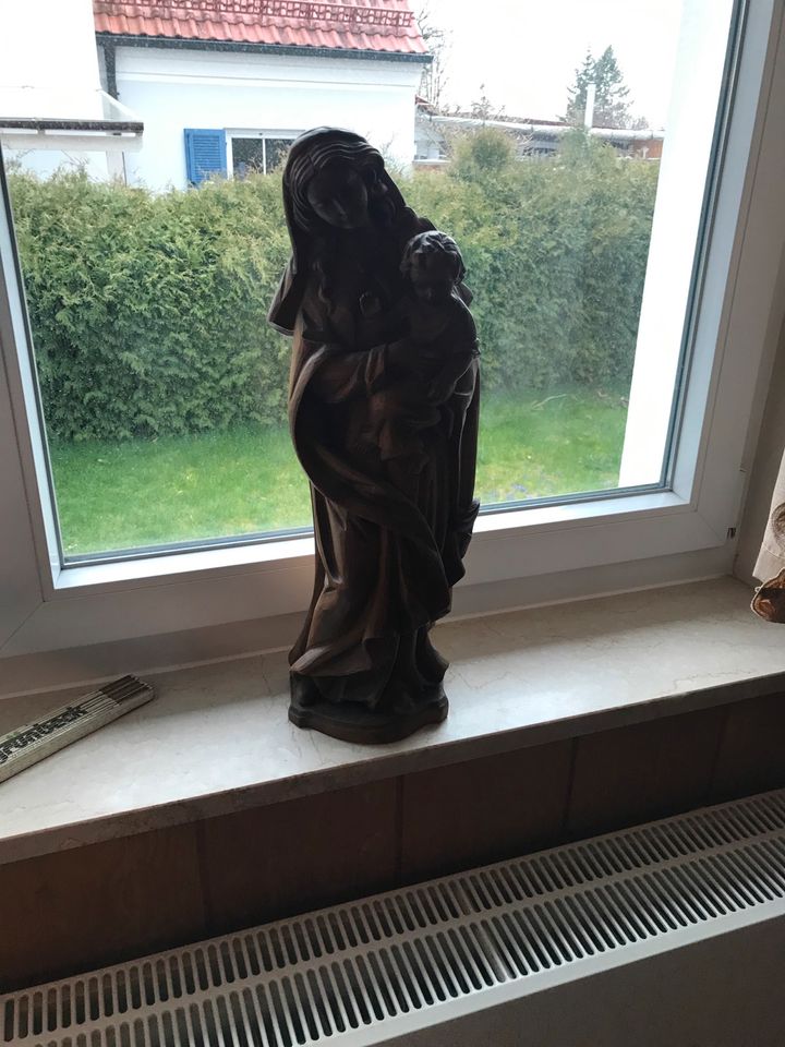 Große Heiligen Figur Maria mit Jesus Größe circa 58 cm in Tapfheim
