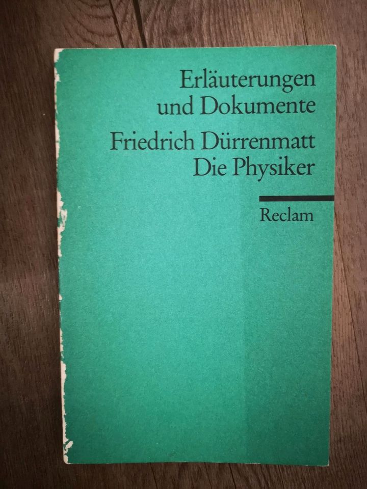 Reclam Die Physiker, Erläuterungen und Dokumente in Hamburg