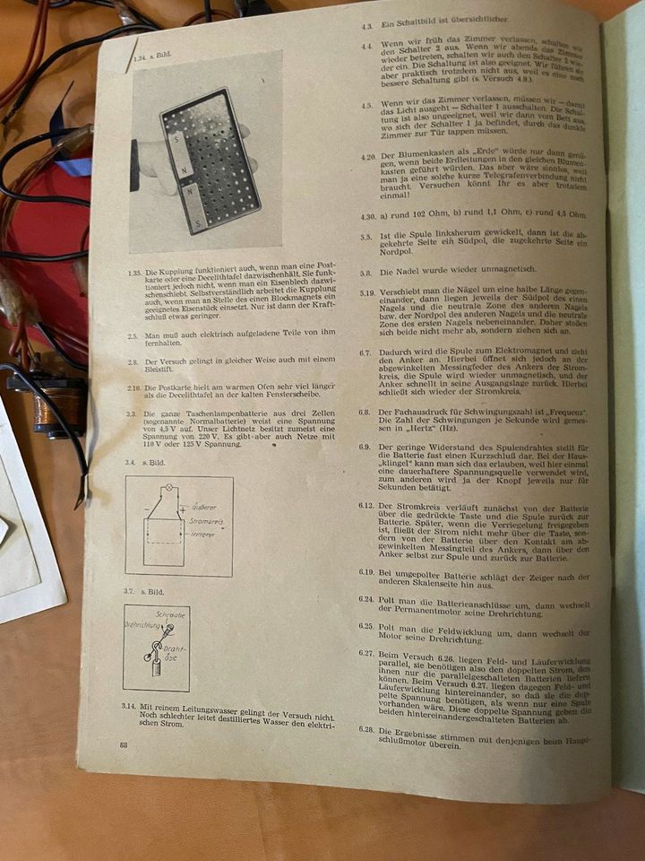 PIKO Elektrobaukasten mit Experimentebuch, DDR 1970-er Jahre in Meißen