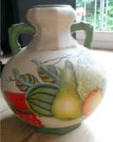 Bodenvase mit Bauernmalerei 30cm Obstmotiv Terracotta mediterran Schleswig-Holstein - Norderstedt Vorschau