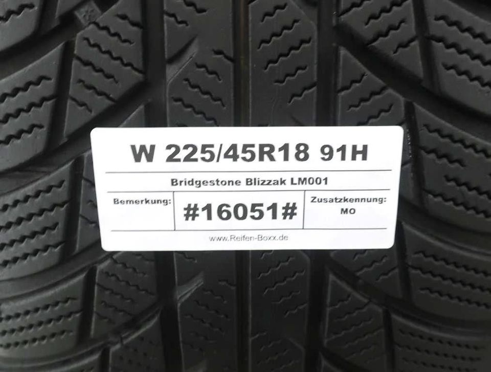 2x 225/45R18  BRIDGESTONE WINTERREIFEN #16051# 225 45 18 REIFEN ❄ in Nufringen