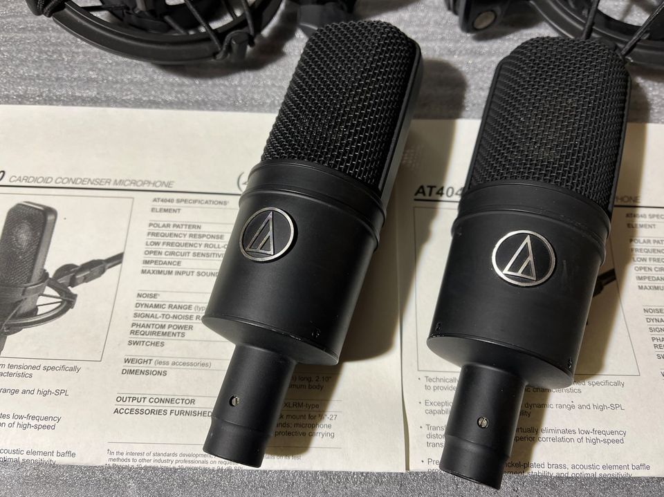 Audio-Technica AT4040 Großmembran-Mikrofone jeweils für in Reichenberg (bei Buckow)