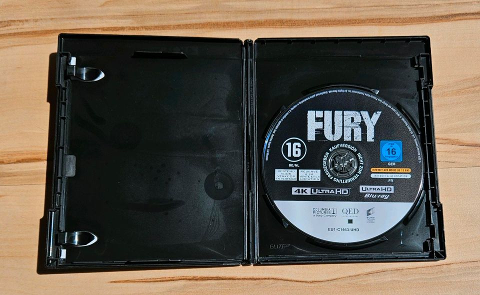 Fury 4K UHD Bluray in Frankfurt am Main