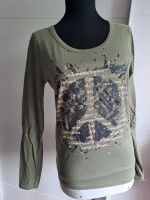 Manguun Shirt peace Oberteil Top Tshirt khaki grün oliv M Duisburg - Walsum Vorschau