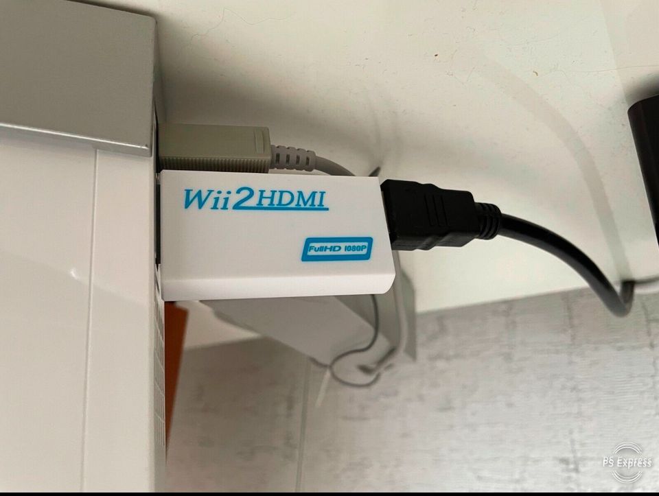 Wii + Zubehör + Spiele + HDMI Anschluss in Weiterstadt