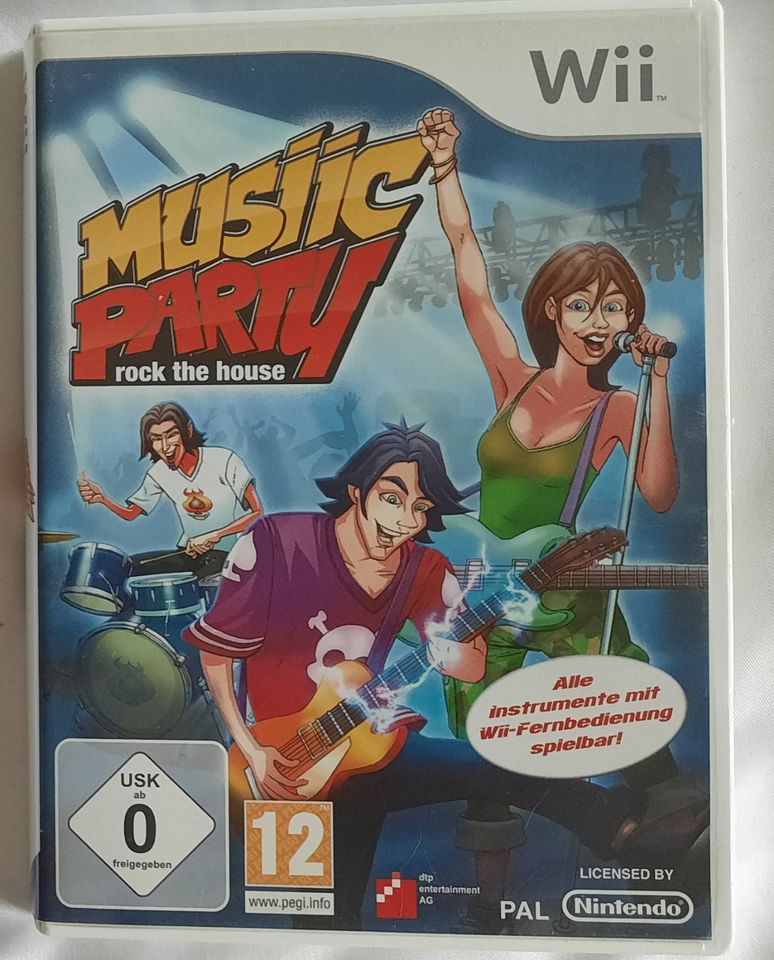 MUSIIC PARTY ROCK THE HOUSE - NINTENDO WII in Schöningen