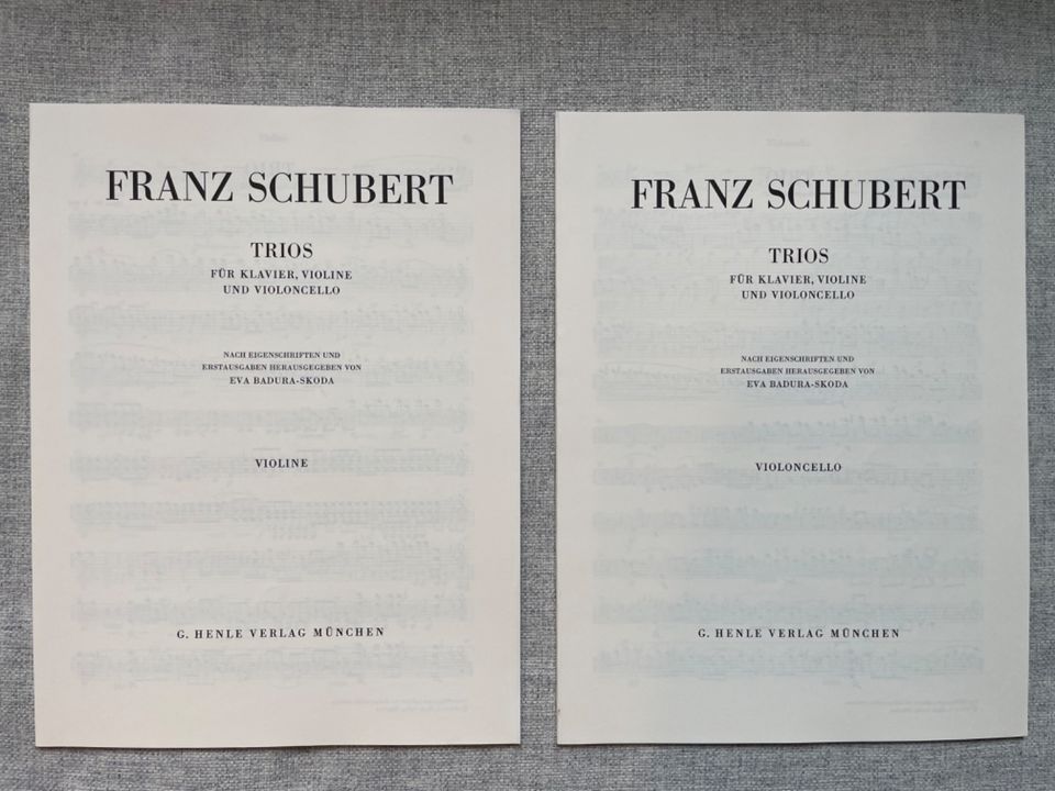 Violinsonaten Noten Henle Sammlung Brahms Mozart Schubert Klavier in Mannheim