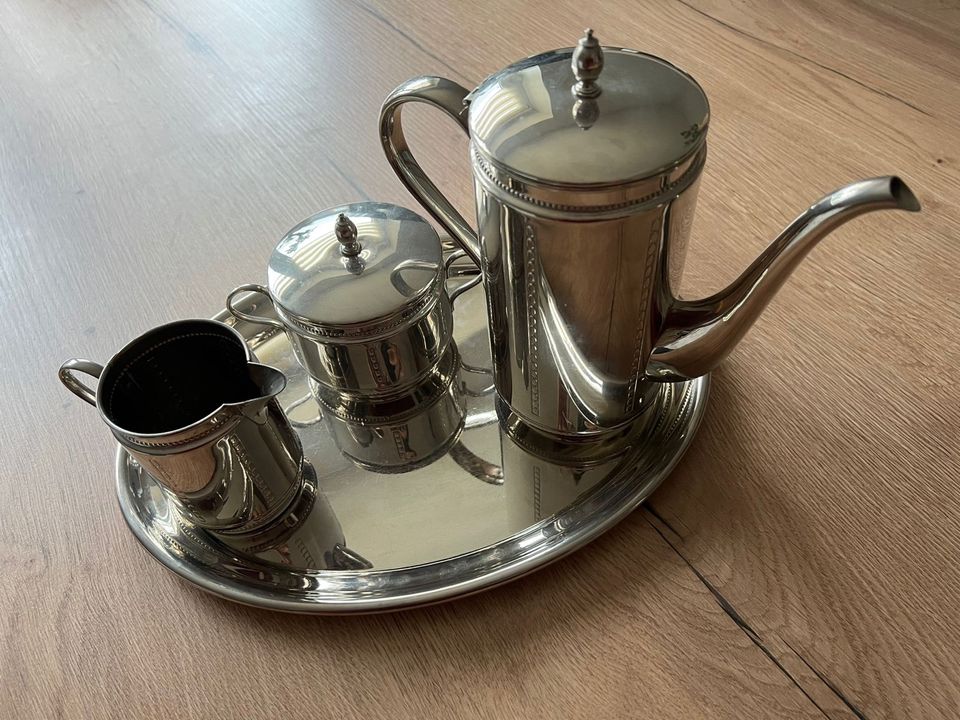 WMF Kaffeeservice versilbert Art Deco 1925-1930 in Bad Lobenstein