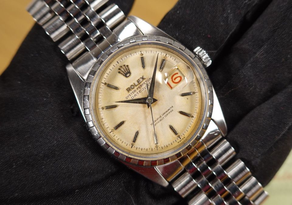 ROLEX 36 mm Datejust Ref 6305 Jubilee Band ROULETTE FULL SET 1957 in Gerblinghausen