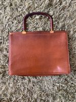 Vintage Lederhandtasche braun 30x21 cm Brandenburg - Kleinmachnow Vorschau