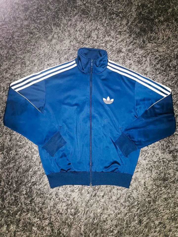 Adidas Firebird OG Jacke Dunkelblau Marine Blau Gr. L in Meckenheim